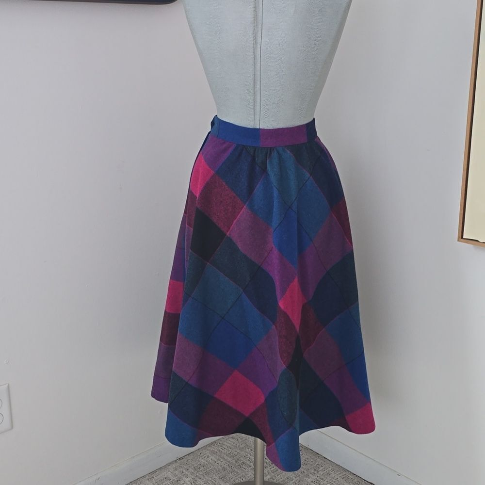 JC Penny | Plaid A-Line Skirt - Multicolor - Picture 8 of 11